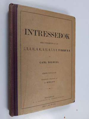 Carl Signeul : Intressebok : med uträkningar af 1/2, 2, 3...