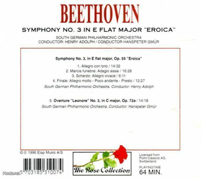 Ludwig van Beethoven : Sinfonia no 3 - " Eroica " CD