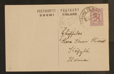 # 23699 # Ehiö 60p Pv 22 > Käpylä - 1923