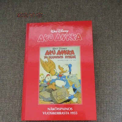 AKU ANKKA NÄKÖISPAINOS VUOSIKERRASTA 1955
