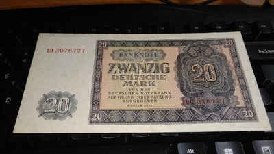 Germany Saksa 20 mark 1955 P19 XF-