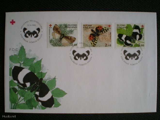 FDC Punainen Risti 22.4.1992 - LaPe 1167-1169 sarja