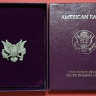 USA Eagle 1989 hopeaa 1 oz 999. Retail, harvinainen. - pikkukuva 3