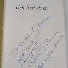 Ruth Österman : Och livet skrev (signeerattu) - pikkukuva 3