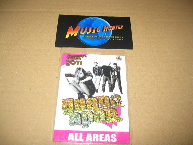 GUANO APES - RUSSIAN TOUR 2011 BACKSTAGE PASSI .