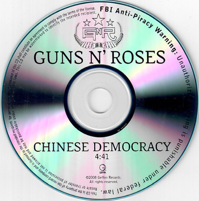 CDr US PROMO Guns N' Roses - Chinese Democracy