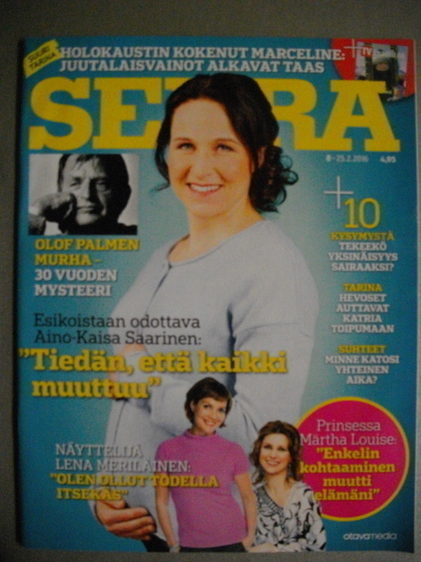 Seura lehti Nro 8/2016 (16.3)