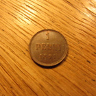 1 Penni 1891 mahd. kl 6 lisämetallia - pikkukuva 1