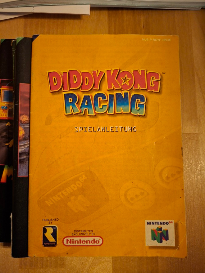 N64 Diddy Kong Racing ohjeet NOE