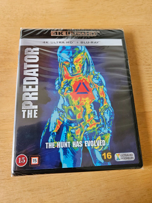 The Predator (4K Ultra HD + Blu-ray, uusi)