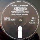 Emerson Lake & Palmer: Pictures at an Exhibition, 1971 UK LP - pikkukuva 5