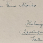 Kirje taiteilija Uuno Alangolle 1946, Lallukan taiteilijakot - pikkukuva 2
