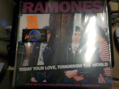 RAMONES - TODAY YOUR LOVE, TOMORROW THE WORLD UUSI LP+