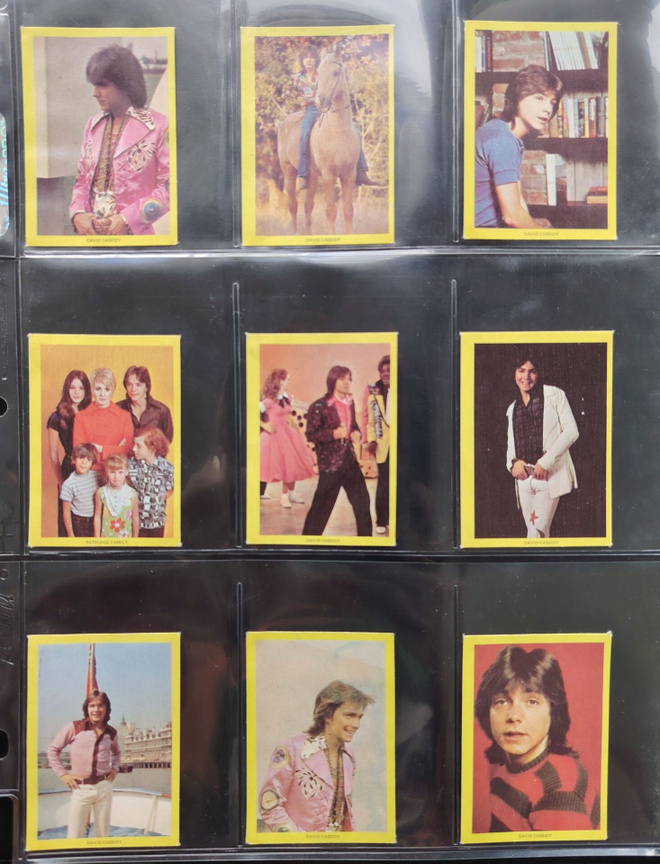 1972 Monty Gum David Cassidy kuvia 3€/kpl