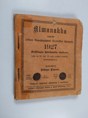 Almanakka : vuodelle 1927 jälkeen Vapahtajamme Kristuksen...