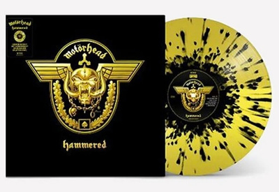 MOTÖRHEAD : Hammered - LP, LTD, Yellow & Black Splatter