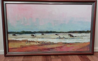 Kainasto ja muuttolinnut taulu koko 96x60cm
