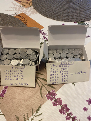 5 penniä 1977-1987 517kpl