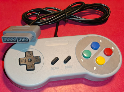 SNES Super Nintendo klassinen peliohjain 16-Bit #31673
