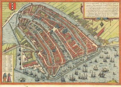Kartta Amsterdam (postikortti)