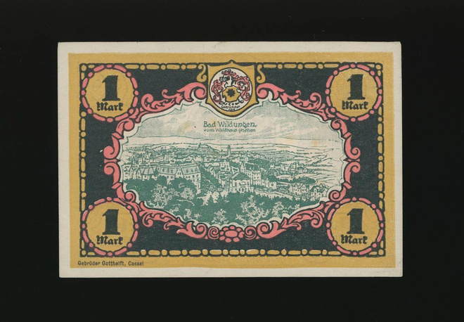 Saksa Notgeld 1 Mark, Bad Wildungen 1921