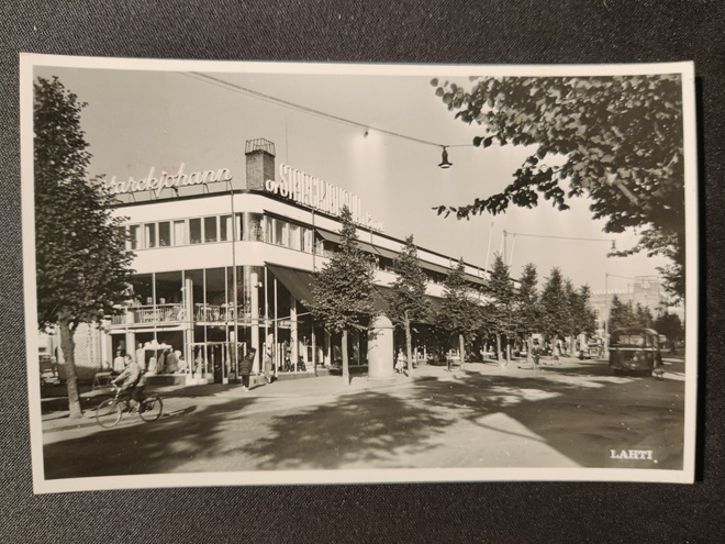 VANHA Postikortti Lahti 1950-l Alkup.Mallikappale