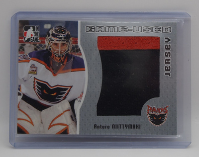 2005-06 ITG Game used jersey Silver Antero Niittymäki /100