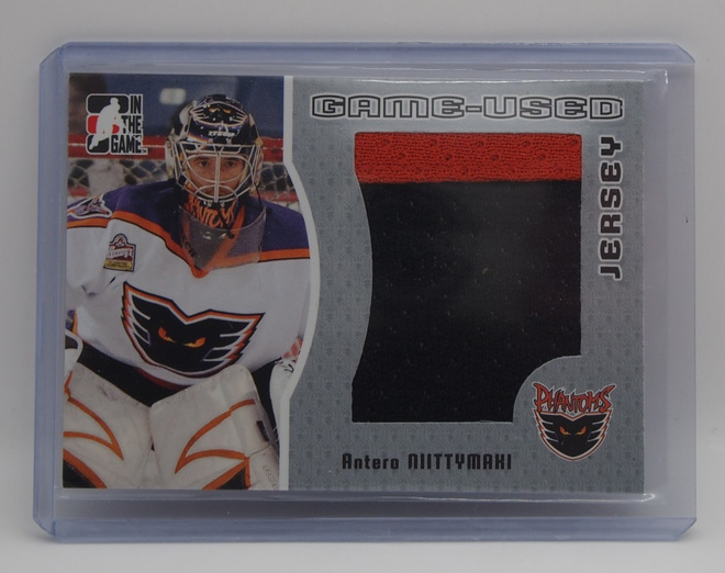 2005-06 ITG Game used jersey Silver Antero Niittymäki /100