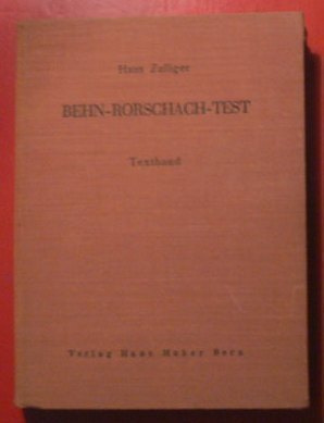 Hans Zulliger : Behn - Rorschach - Test 1946