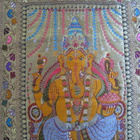 Ganesha kuvakudos silkki brokadi puuvilla - pikkukuva 5