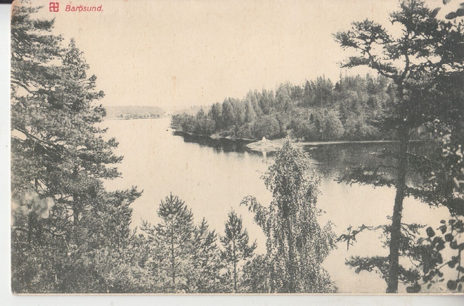 Inkoo Barösund kortti viimevuosisadan alusta