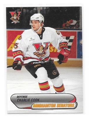 2006-07 Binghampton Senators #4 Charlie Cook ex- HIFK farmi