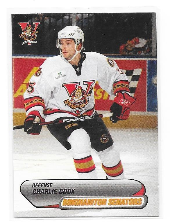 2006-07 Binghampton Senators #4 Charlie Cook ex- HIFK farmi
