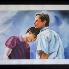 Call Me By Your Name -aiheinen akvarelli 40x30 cm - pikkukuva 1