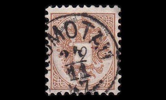 Itävalta 44A o Kaksoiskotka 2 Kr (K 9½) (1883)