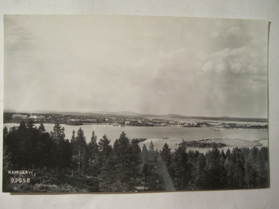 VANHA Postikortti Kemijärvi Lappi 1950-l Alkup.Mallikappale
