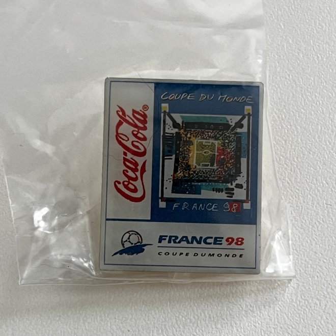 Coca-Cola- Jalkapallo, Ranska MM-98 pinssi