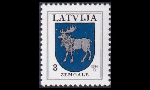 Latvia 372A_I ** Käyttösarja vaakuna 3 S -94 (1994)