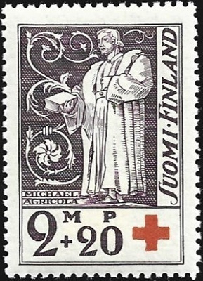 1933 Punainen Risti 2 mk + 20 p **  LaPe 182