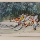 R. Högfeldt: Siesta, lautanen on tyhjä, uni maistuu, ei p. - pikkukuva 1