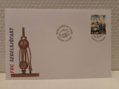 FDC Åland 2000 Purjehdusmerenkulku