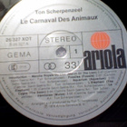 TON SCHERPENZEEL : LE CARNAVAL DES ANIMAUX::VINYYLI  LP 1978 - pikkukuva 3