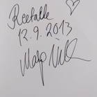 Maija Vilkkumaa : Nainen katolla (signeerattu, tekijän om... - pikkukuva 3