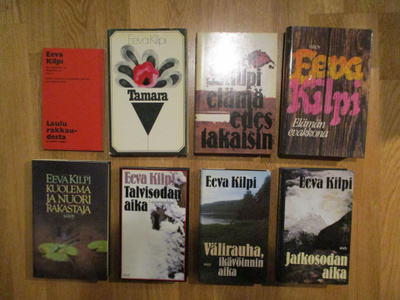 Eeva Kilpi KIRJAPAKETTI ERÄ! 8 kirjaa v. 1972-1993 * kultti