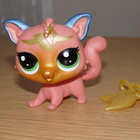 LITTLEST PET SHOP helmiäiskuvio Pipsy KISSA + amuletti - pikkukuva 1
