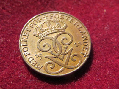 1 öre 1921. Ruotsi-Sweden