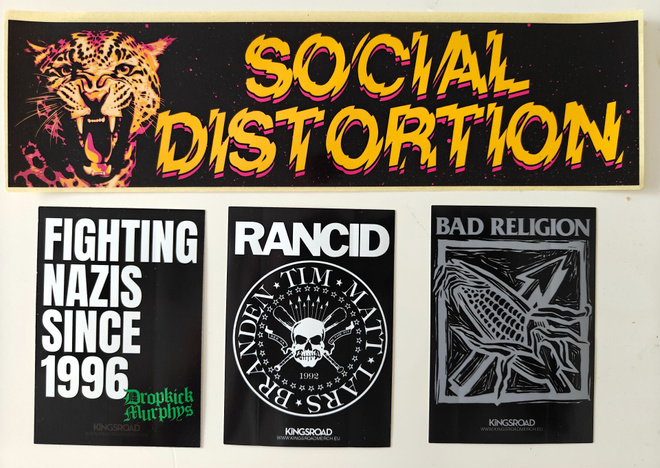 Punk tarra paketti (Social Distortion,Rancid,Bad Religion...