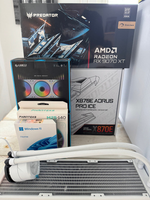 UUSI RTX 5080 + 9800X3D – 4TB / 32GB / X870E / 7× Lian