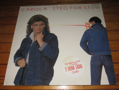 Carola Häggkvist Steg för steg ulkomainen pop Lp vinyyli