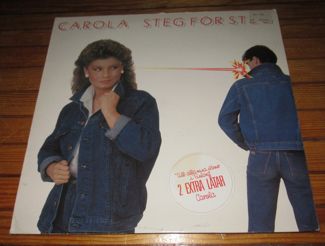 Carola Häggkvist Steg för steg ulkomainen pop Lp vinyyli